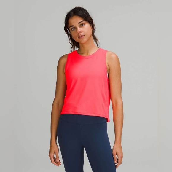 lululemon athletica Tops - Lululemon Train To Be Tank Top Flare Neon Pink